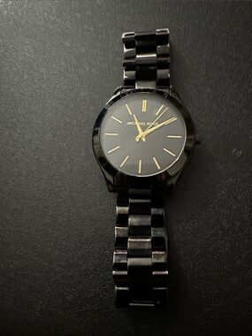 Michael Kors Silver-Tone Link Bracelet Watch